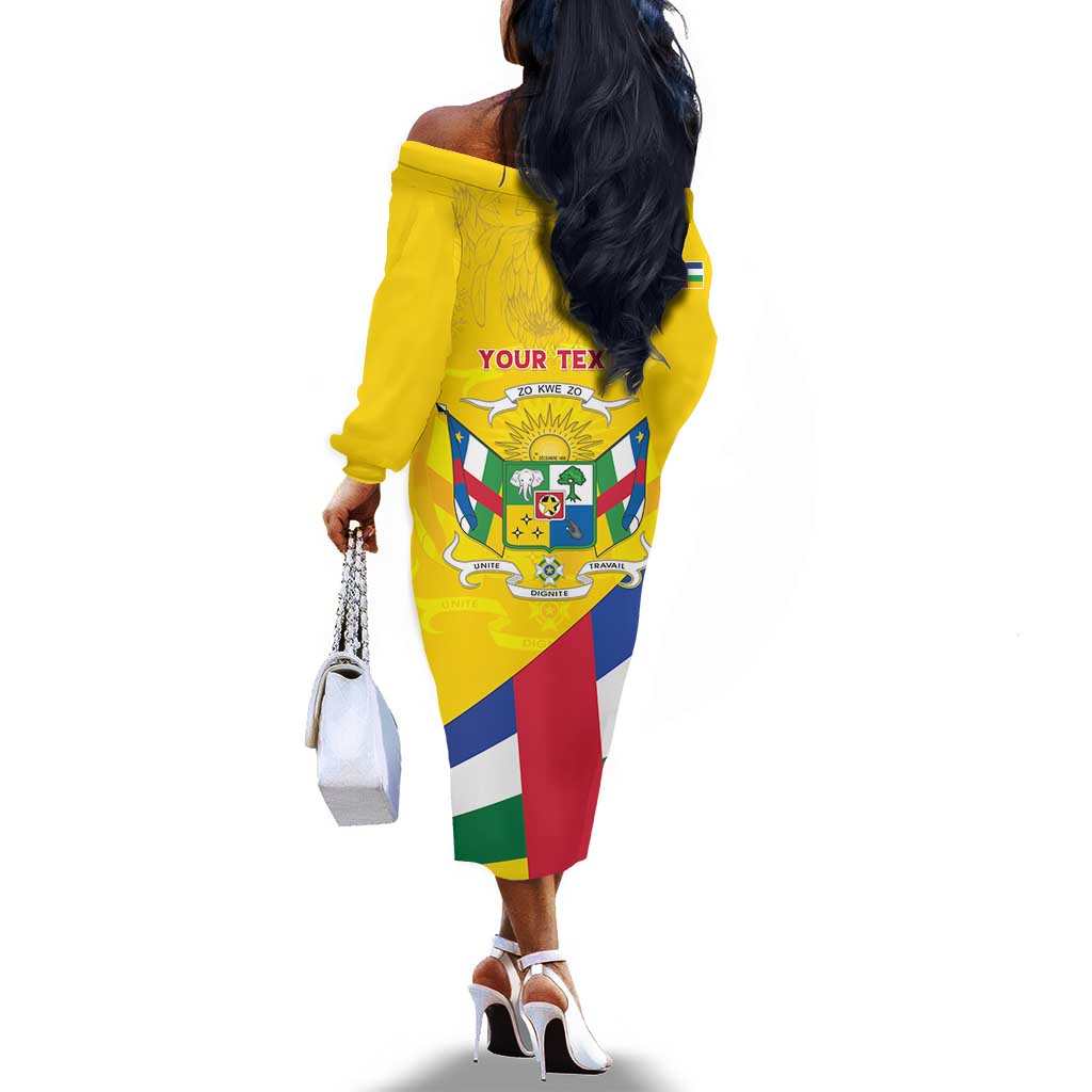 Personalised CAR Off The Shoulder Long Sleeve Dress Happy 65th Independence Day