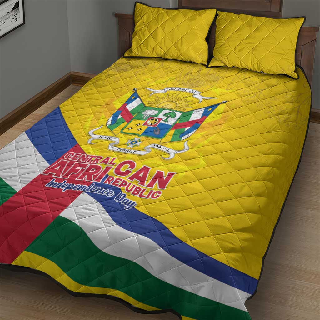 CAR Quilt Bed Set Happy 65th Independence Day