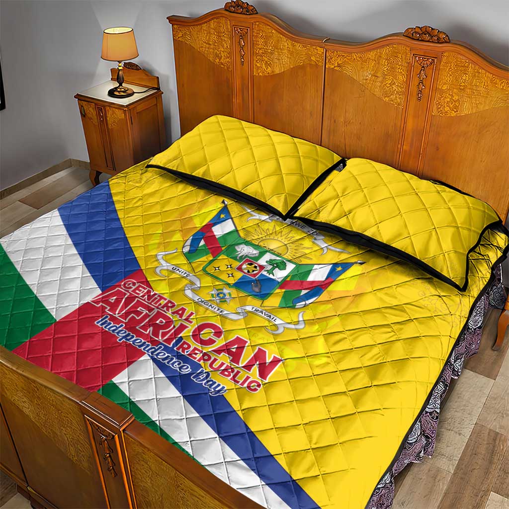 CAR Quilt Bed Set Happy 65th Independence Day