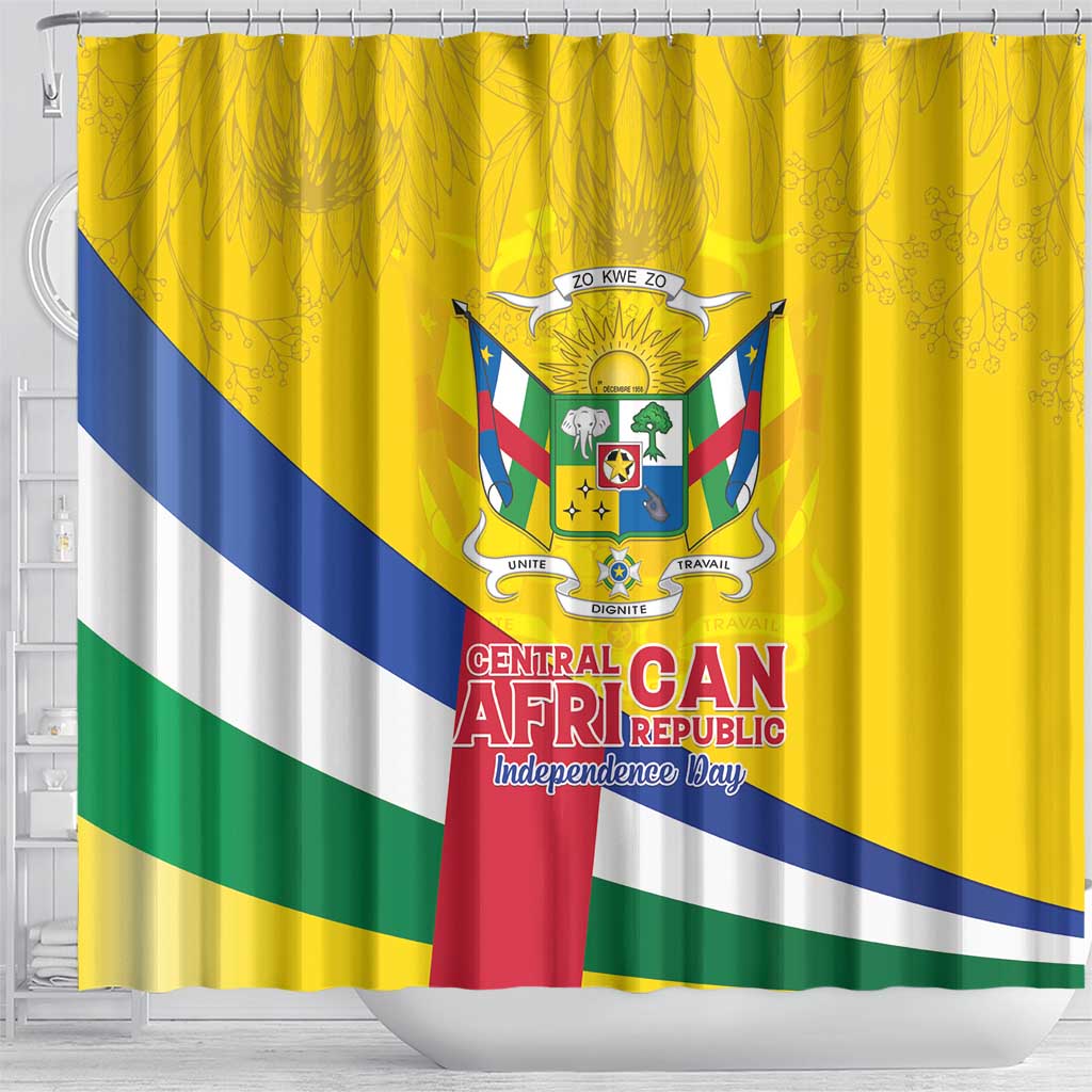 CAR Shower Curtain Happy 65th Independence Day