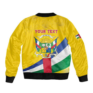 Personalised CAR Sleeve Zip Bomber Jacket Happy 65th Independence Day