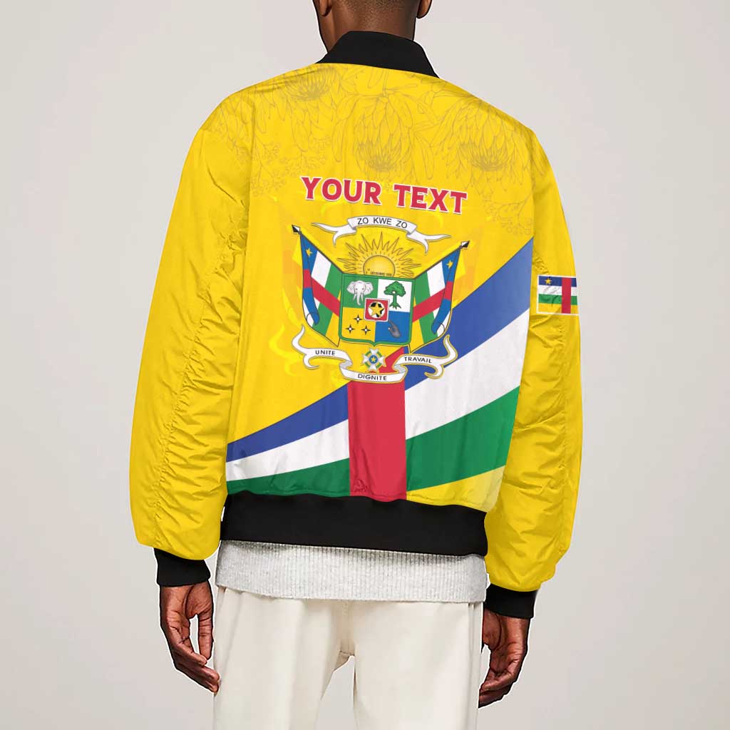 Personalised CAR Sleeve Zip Bomber Jacket Happy 65th Independence Day