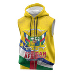 Personalised CAR Sleeveless Zip Hoodie Happy 65th Independence Day - African Pride