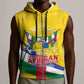 Personalised CAR Sleeveless Zip Hoodie Happy 65th Independence Day - African Pride