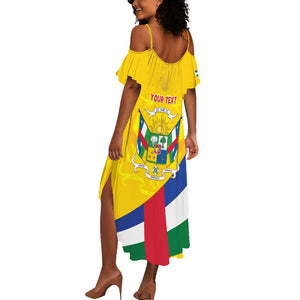 Personalised CAR Summer Maxi Dress Happy 65th Independence Day