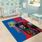 Personalised Central African Republic Elephant Area Rug Coat Of Arms With Map