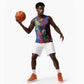 Personalised Central African Republic Elephant Basketball Jersey Coat Of Arms With Map - African Pride