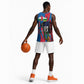 Personalised Central African Republic Elephant Basketball Jersey Coat Of Arms With Map - African Pride
