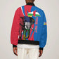Personalised Central African Republic Elephant Bomber Jacket Coat Of Arms With Map