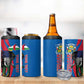 Personalised Central African Republic Elephant 4 in 1 Can Cooler Tumbler Coat Of Arms With Map