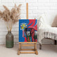Personalised Central African Republic Elephant Canvas Wall Art Coat Of Arms With Map