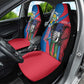 Personalised Central African Republic Elephant Car Seat Cover Coat Of Arms With Map