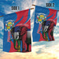 Personalised Central African Republic Elephant Garden Flag Coat Of Arms With Map
