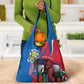 Personalised Central African Republic Elephant Grocery Bag Coat Of Arms With Map