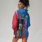 Personalised Central African Republic Elephant Hoodie Dress Coat Of Arms With Map
