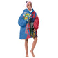 Personalised Central African Republic Elephant Kid Wearable Blanket Hoodie Coat Of Arms With Map