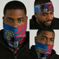 Personalised Central African Republic Elephant Neck Gaiter Coat Of Arms Map LT15
