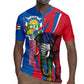 Personalised Central African Republic Elephant Rugby Jersey Coat Of Arms With Map