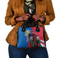 Personalised Central African Republic Elephant Shoulder Handbag Coat Of Arms With Map