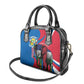 Personalised Central African Republic Elephant Shoulder Handbag Coat Of Arms With Map