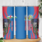 Personalised Central African Republic Elephant Skinny Tumbler Coat Of Arms With Map