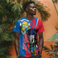 Personalised Central African Republic Elephant T shirt Coat Of Arms With Map