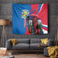 Personalised Central African Republic Elephant Tapestry Coat Of Arms With Map