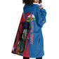 Personalised Central African Republic Elephant Wearable Blanket Hoodie Coat Of Arms With Map