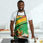 Congo Republic Day Apron Coat Of Arms With Tropical Flower