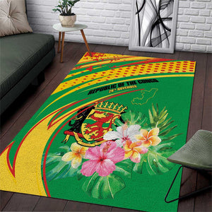 République du Congo Area Rug Happy Republic Day - Grunge Style - African Pride