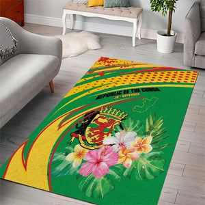 République du Congo Area Rug Happy Republic Day - Grunge Style - African Pride
