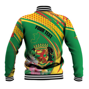Personalized République du Congo Baseball Jacket Happy Republic Day - Grunge Style - African Pride