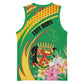 Personalized République du Congo Basketball Jersey Happy Republic Day - Grunge Style - African Pride