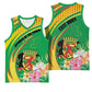 Personalized République du Congo Basketball Jersey Happy Republic Day - Grunge Style - African Pride