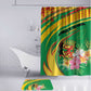 Congo Republic Day Bathroom Set Coat Of Arms With Tropical Flower