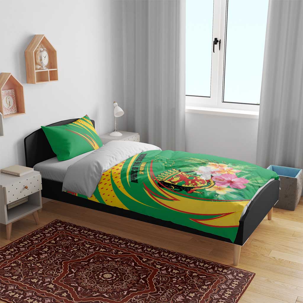 République du Congo Bedding Set Happy Republic Day - Grunge Style - African Pride