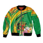 Personalized République du Congo Bomber Jacket Happy Republic Day - Grunge Style - African Pride
