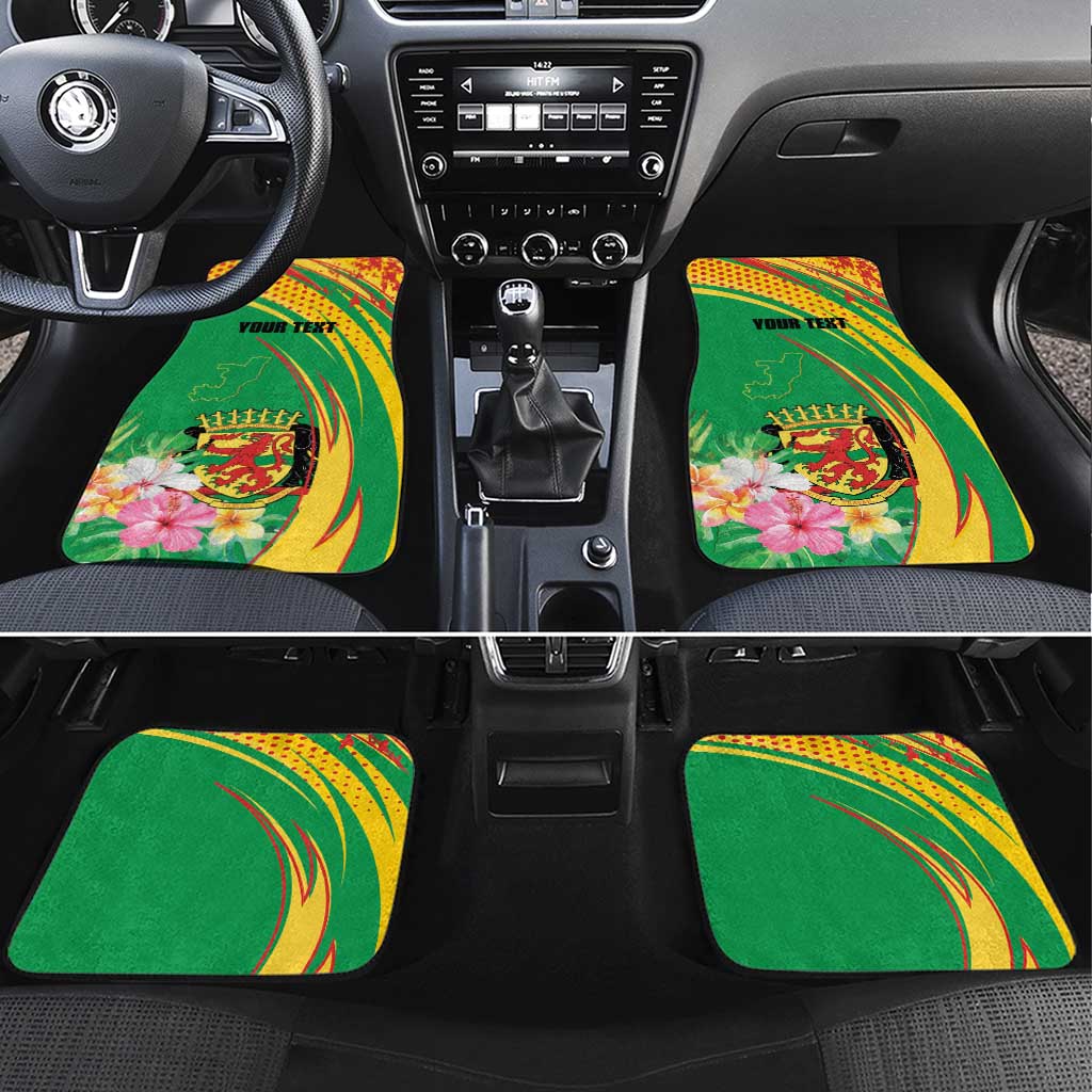 Personalized République du Congo Car Mats Happy Republic Day - Grunge Style - African Pride