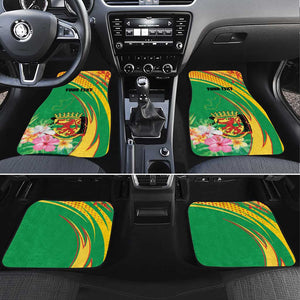 Personalized République du Congo Car Mats Happy Republic Day - Grunge Style - African Pride