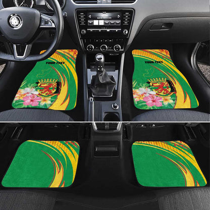 Personalized République du Congo Car Mats Happy Republic Day - Grunge Style - African Pride
