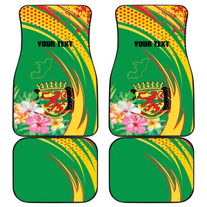 Personalized République du Congo Car Mats Happy Republic Day - Grunge Style - African Pride