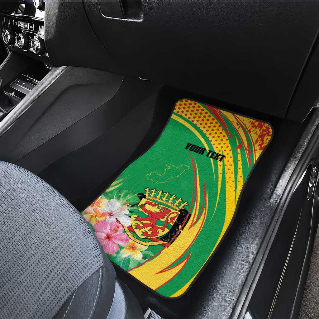 Personalized République du Congo Car Mats Happy Republic Day - Grunge Style - African Pride