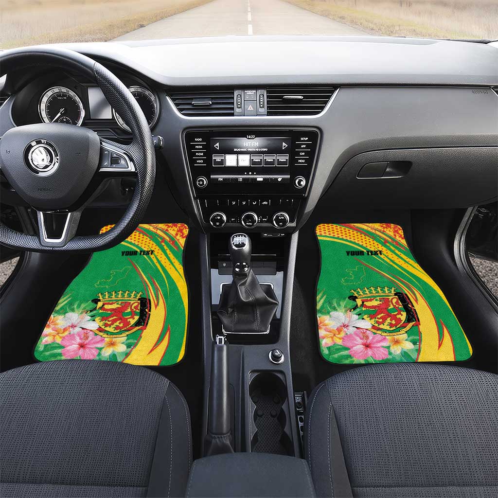 Personalized République du Congo Car Mats Happy Republic Day - Grunge Style - African Pride