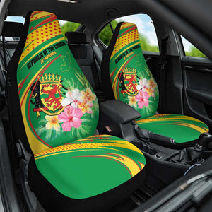 République du Congo Car Seat Cover Happy Republic Day - Grunge Style - African Pride