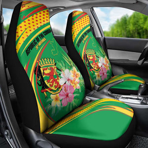 République du Congo Car Seat Cover Happy Republic Day - Grunge Style - African Pride