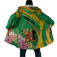 Personalized Congo Republic Day Cloak Coat Of Arms With Tropical Flower