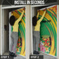 Personalized Congo Republic Day Door Cover Coat Of Arms With Tropical Flower