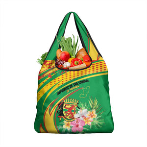 République du Congo Grocery Bag Happy Republic Day - Grunge Style - African Pride