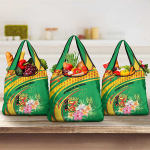 République du Congo Grocery Bag Happy Republic Day - Grunge Style - African Pride