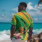 Personalized République du Congo Hawaiian Shirt Happy Republic Day - Grunge Style - African Pride